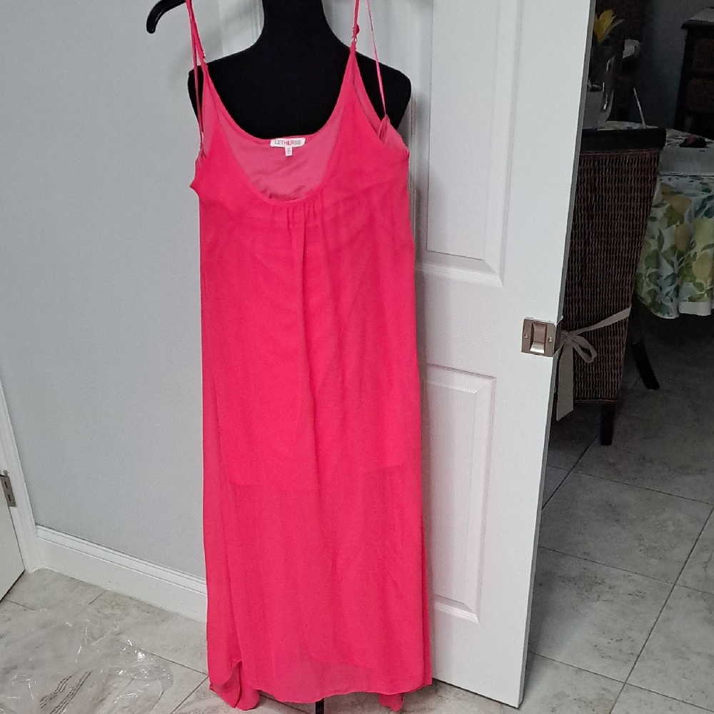 Women's Pink Sleeveless Nightgown